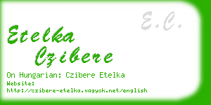 etelka czibere business card